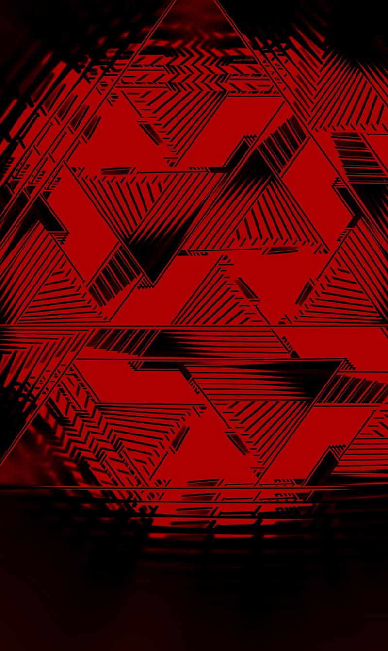 intertwined, black, red, HD phone wallpaper