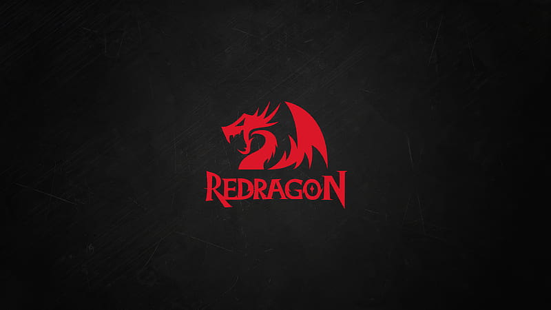Red Dragon Minimal Logo , gaming, computer, minimalism, minimalist, logo, HD wallpaper