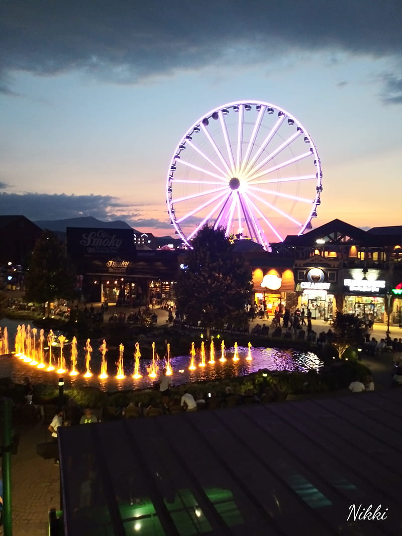 The Island, pigeon forge, tennessee, the wheel, HD phone wallpaper