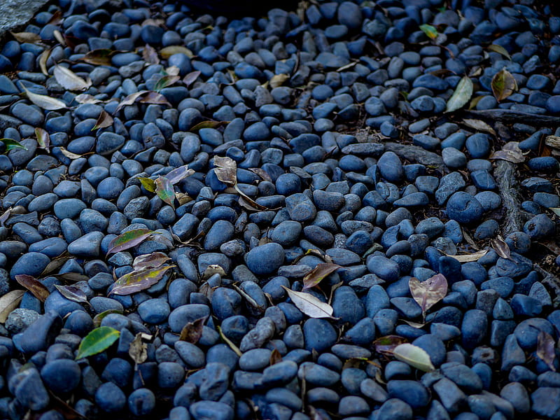 Black pebbles, geometric, mate, particle, soil, HD wallpaper