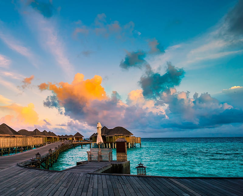 Halaveli Maldives, holiday, landscape, nature, HD wallpaper