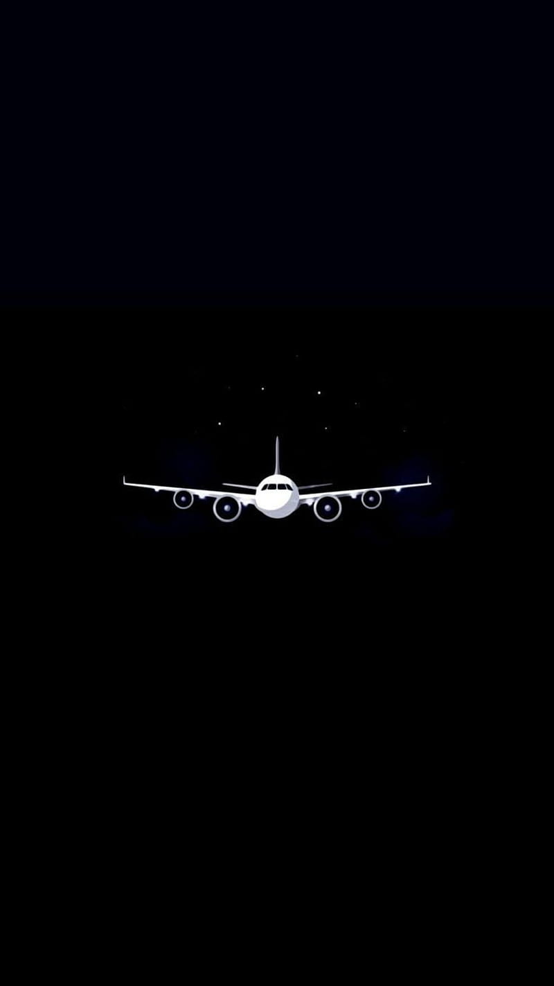 Airplane, night, lock, logo, good, touch, fly, HD phone wallpaper | Peakpx
