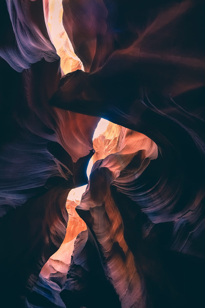 canyon, layers, shadows, dark, HD phone wallpaper