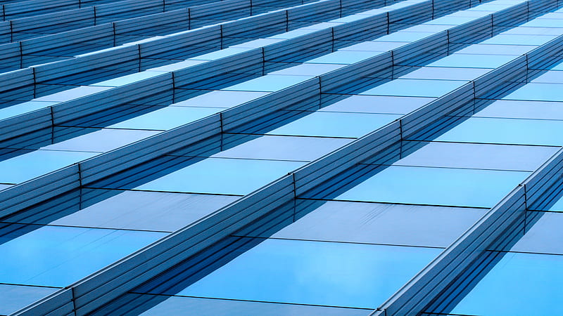 surface, glassy, stripes, lines, architecture, HD wallpaper