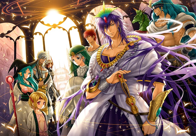 Anime Magi Series : Labyrinth of Magic, Kingdom of magic, Sinbad