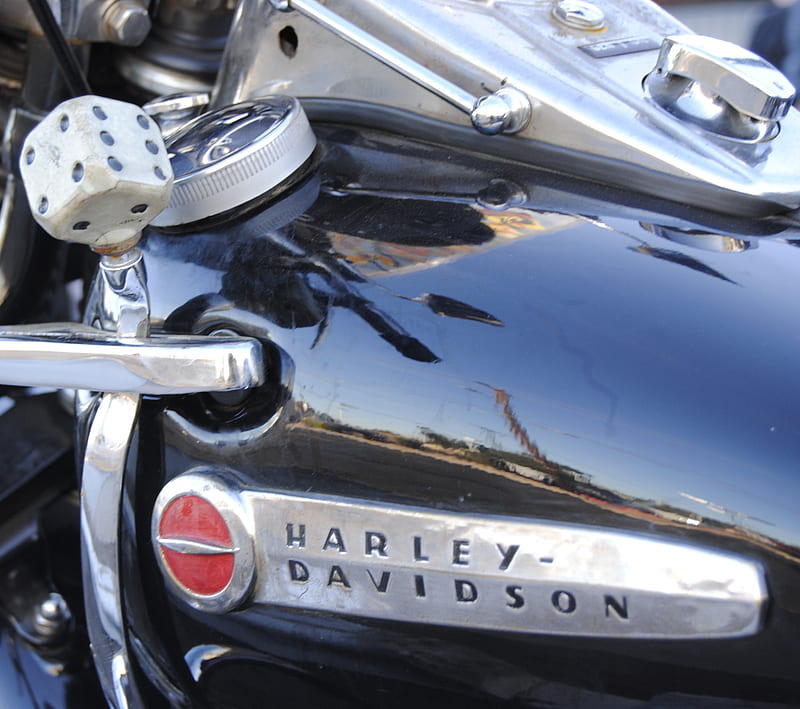 A Harley 10, davidson, dice, hog, motorcycle, HD wallpaper