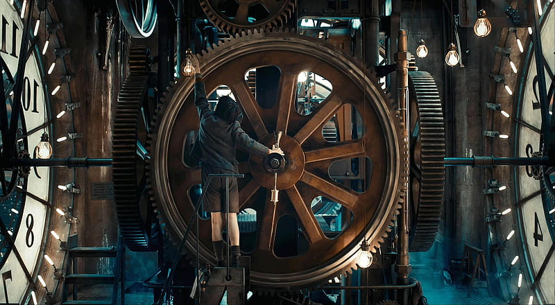 children steampunk gears metal movies hugo movie clockwork lightbulb screen shot clocks . Mocah, HD wallpaper