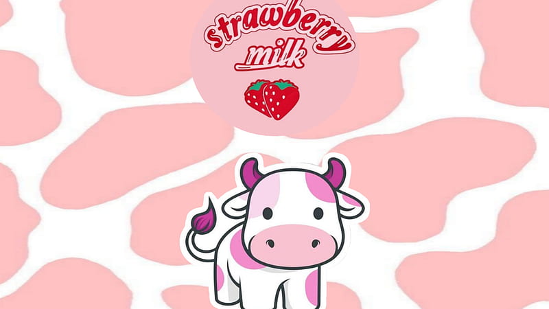 Vaca, animal, lindo, editar, picsart, rosado, Fondo de pantalla HD | Peakpx