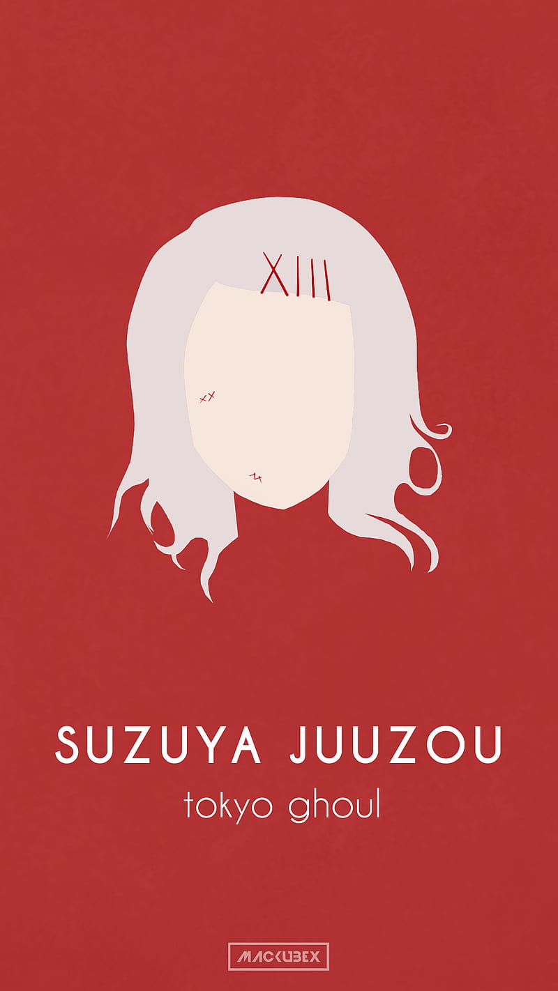Tokyo Ghoul, Suzuya Juuzou, red background, anime, HD phone wallpaper