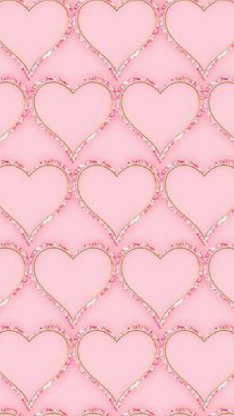 Cute Heart 3D Phone Background Wallpaper Graphic by Haylee