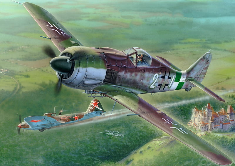 Military Aircraft, Focke-Wulf Fw 190, Aircraft, Luftwaffe, Warplane, HD wallpaper