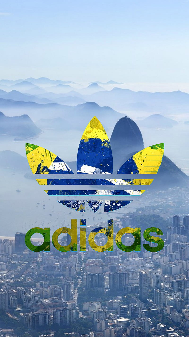 Adidas Brazil, adidas, adidaslogo, brazil, custom, HD phone wallpaper