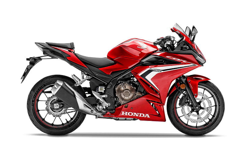 2021, Honda CB500F, side view, exterior, new red CB500F, japanese sportbikes, Honda, HD wallpaper