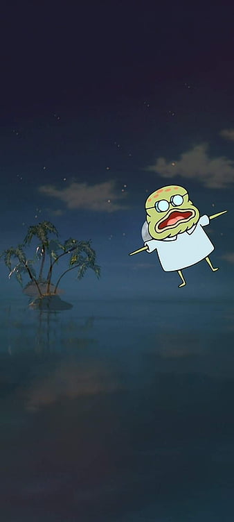 SpongeLone, alone, baloon, black, kangskidip, nicklodeon, phone, sad,  spongebob, HD phone wallpaper