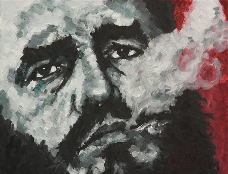 Fidel Castro, castro, che, revolution, guera, cuba, painting, america, smoke, fidel, communist, HD wallpaper