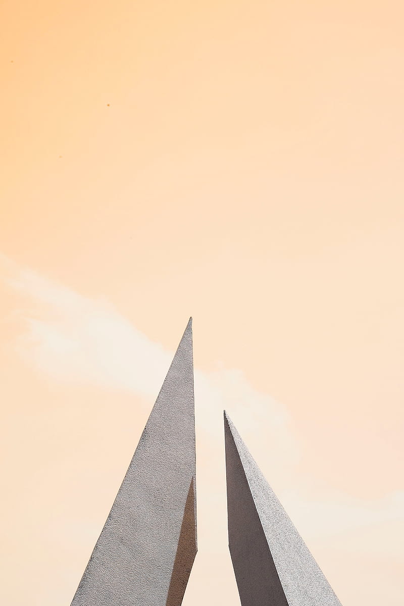 monument, top, sharp, stone, minimalism, HD phone wallpaper