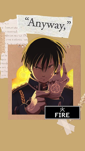 Roy Mustang, anime wallpapaer, fullmetal alchemist brotherhood, otaku, fma  brotherhood, HD phone wallpaper