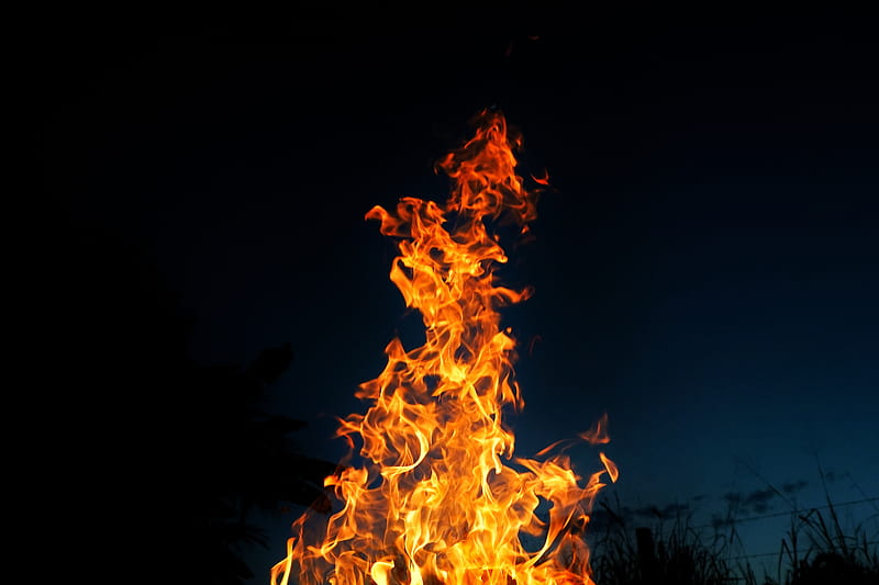 Fire Burning, fire, graphy, flame, HD wallpaper
