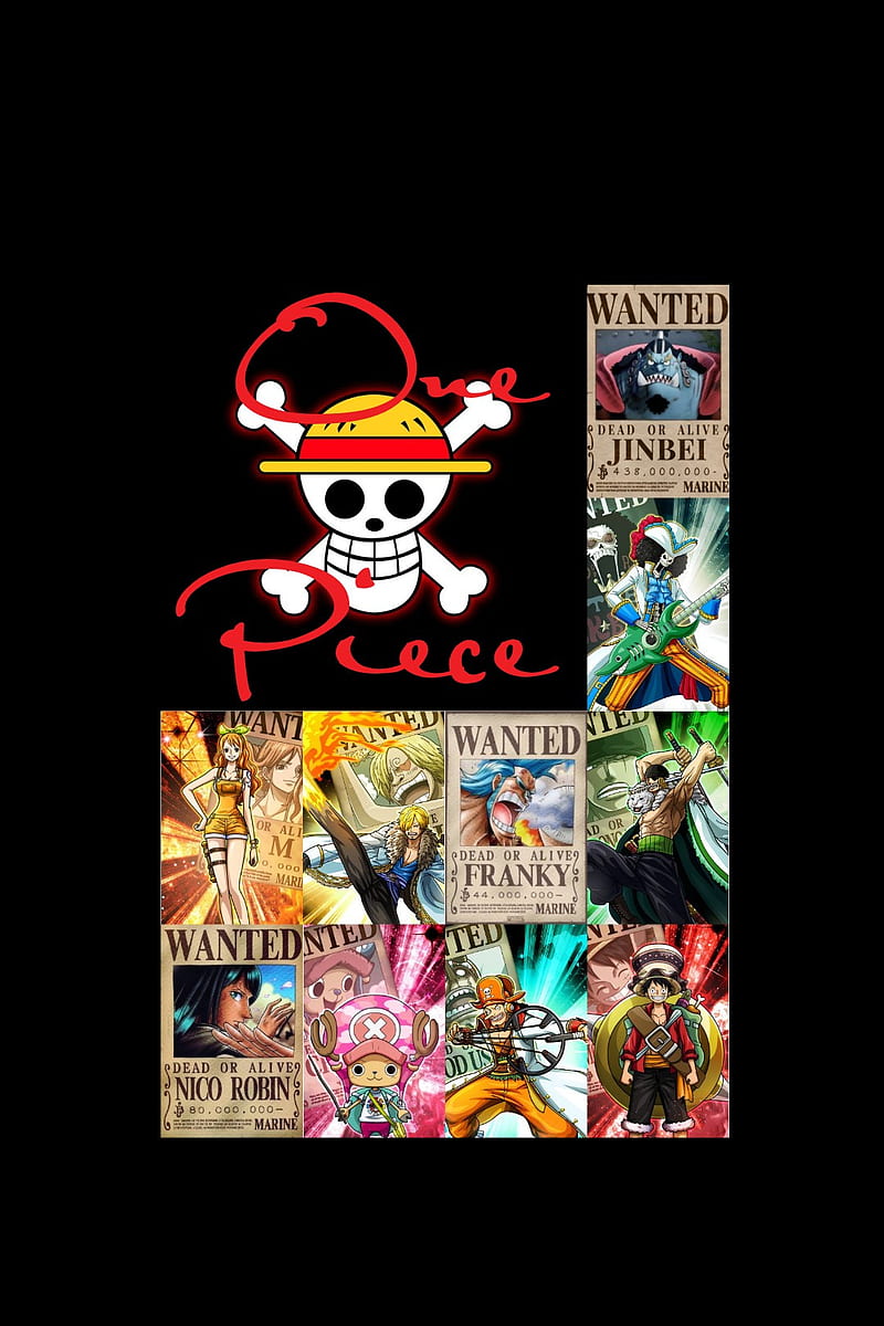 Straw Hats, anime, one piece, pirates, HD phone wallpaper | Peakpx