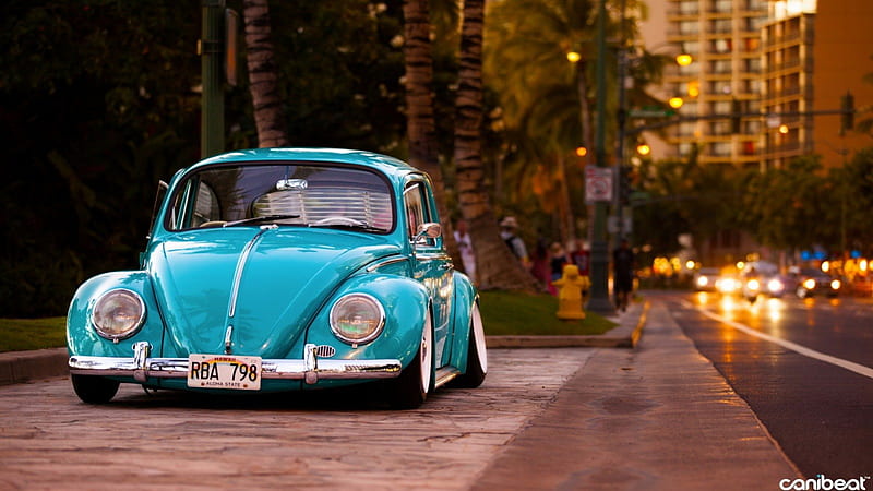 Hawaii Beetle, carros, bug, beetle, volkswagen, vw, HD wallpaper
