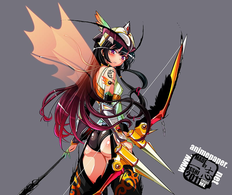 Artemis Warrior Goddess v2, female, wings, yozora mikazuki, artemis, warrior goddess, anime, hot, boku wa tomodachi ga sukunai, archer, HD wallpaper