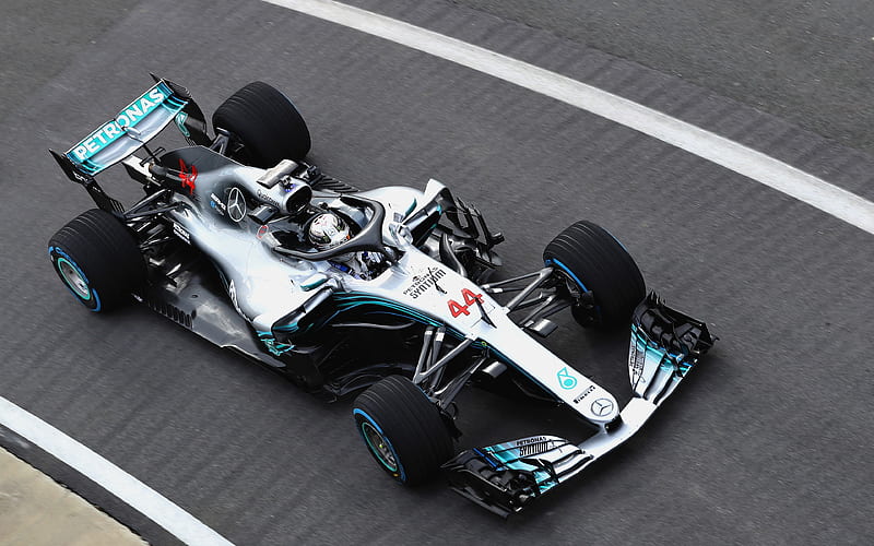 Lewis Hamilton raceway, Mercedes AMG F1 W09 EQ Power+, 2018 cars, HALO, Formula 1, F1, Formula One, new W09, F1 2018, HD wallpaper