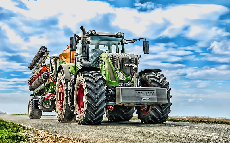 FENDT 939 Vario transportation of equipment, 2019 tractors, agricultural machinery, R, tractor on road, agriculture, Fendt, HD wallpaper