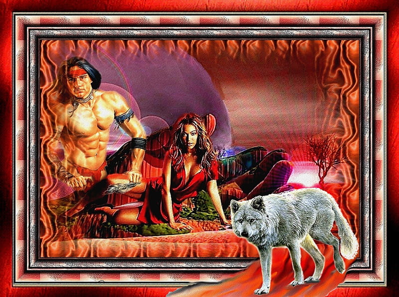 HEAT, couleur, wolf, indian, 2012, HD wallpaper