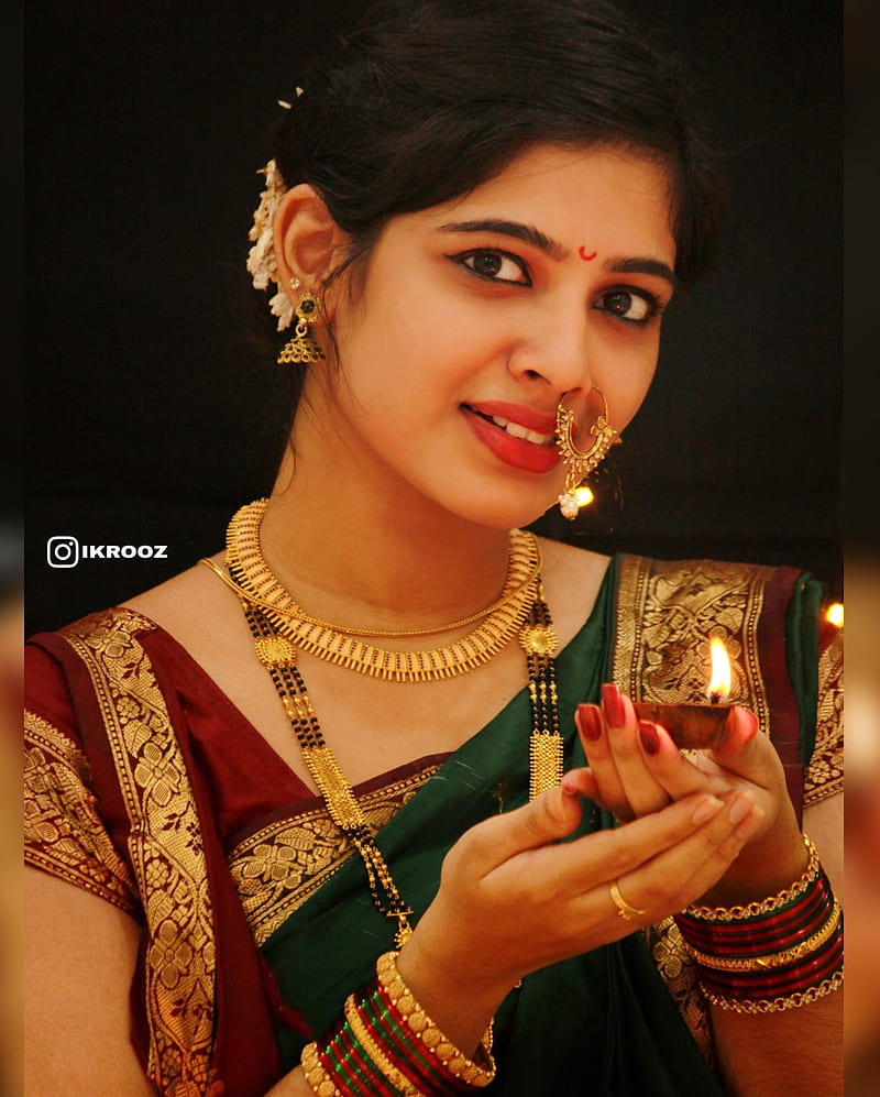 Swati sanjeevan, green dress, malayalam actress, HD phone wallpaper