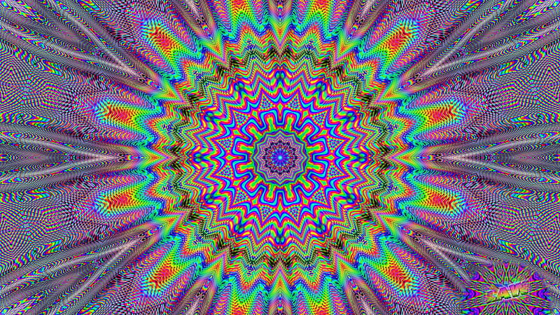 Purple Mandala, mandala, red, circle, section, layers, abstract, spokes, purple, points, blue, HD wallpaper