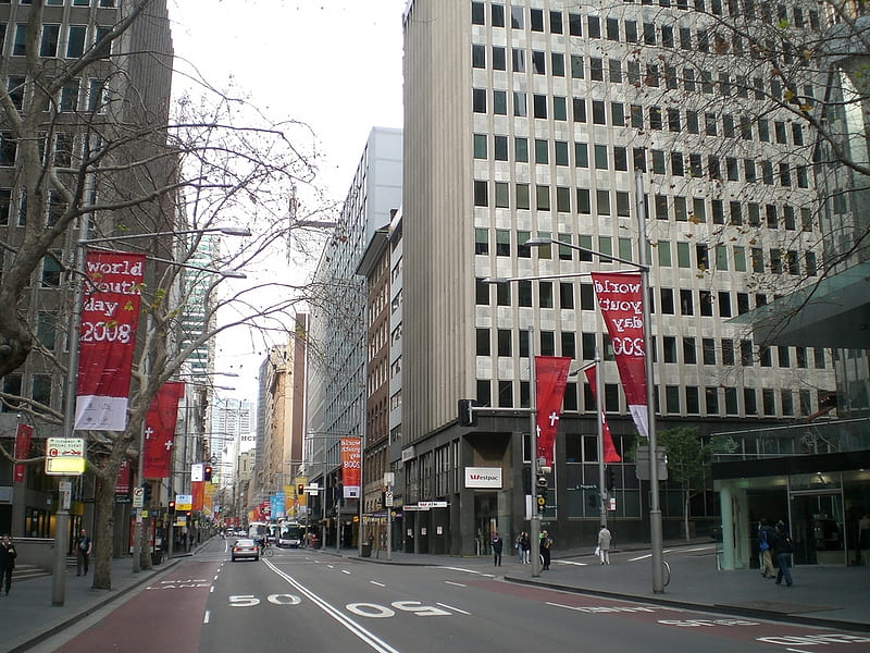 George Street At Hunter Street Sydney, George, At, Hunter, Street, Sydney, HD wallpaper