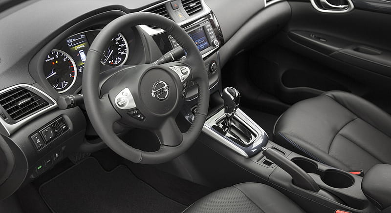 2016 Nissan Sentra - Interior , car, HD wallpaper 2016 Nissan Sentra - Interior , car, HD wallpaper