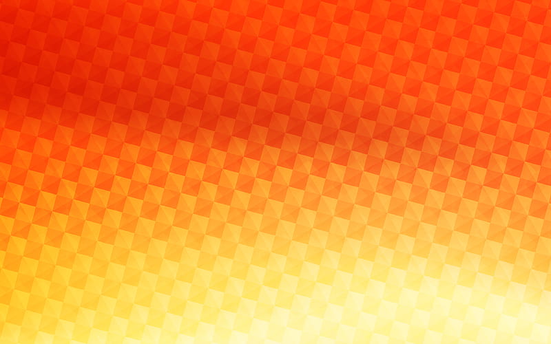 orange carbon background, squares patterns, carbon patterns, wickerwork textures, carbon wickerwork texture, lines, carbon backgrounds, orange backgrounds, carbon textures, HD wallpaper
