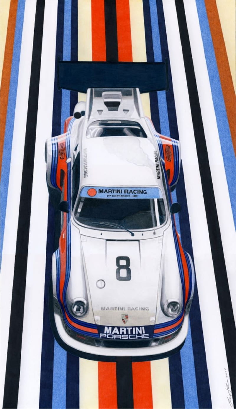 M R Porsche 2, classic, martini racing, porsche, HD phone wallpaper