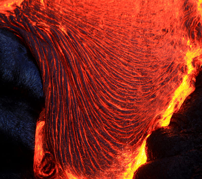 Magma, fire, lava, volcano, HD wallpaper