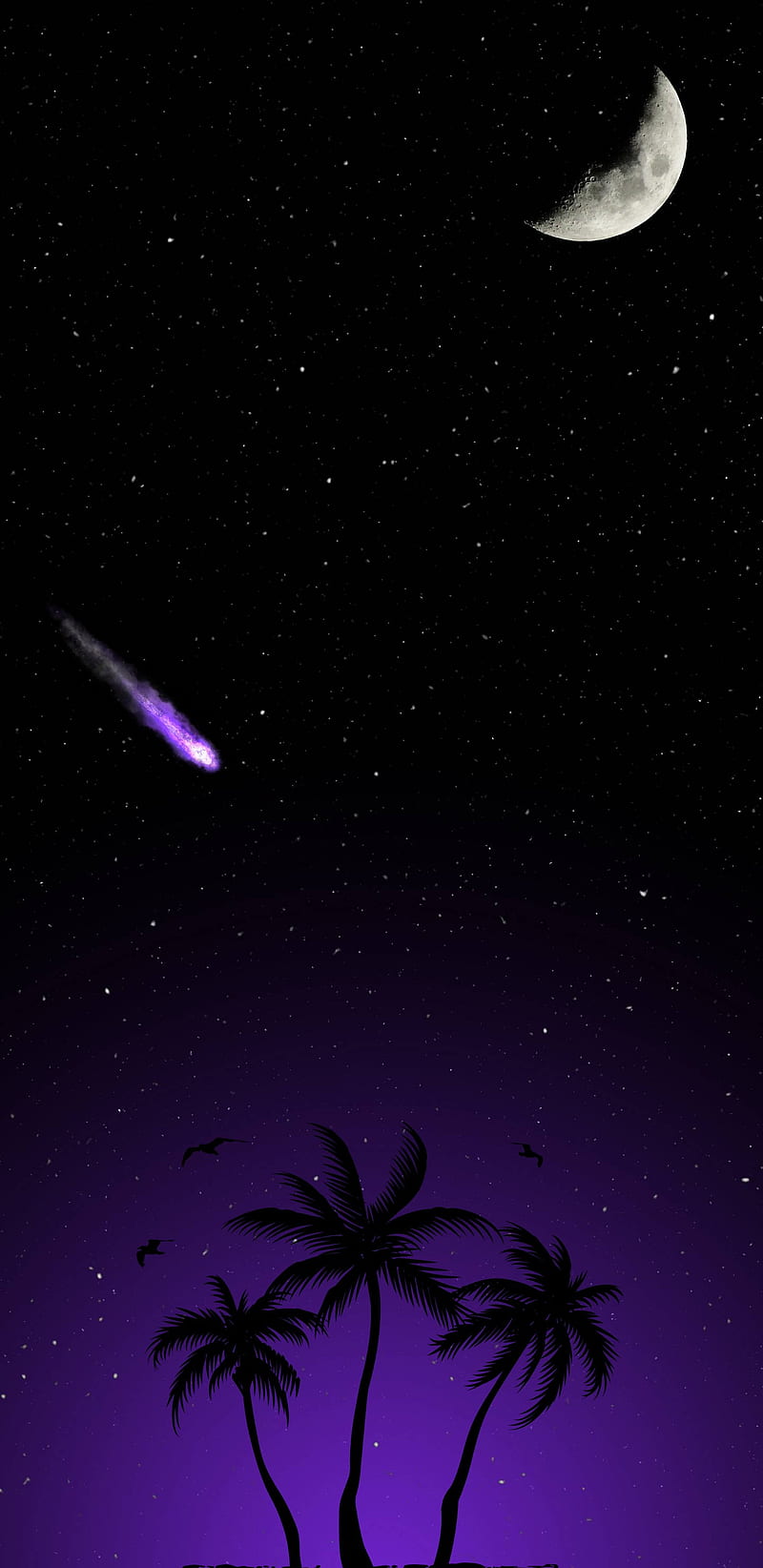 Black and Purple Galaxy Wallpapers on WallpaperDog
