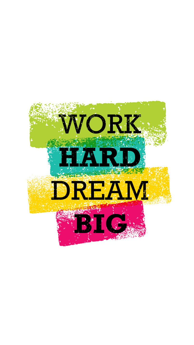 Motivational Quote, dream big, quotes, success, work hard, HD phone  wallpaper | Peakpx