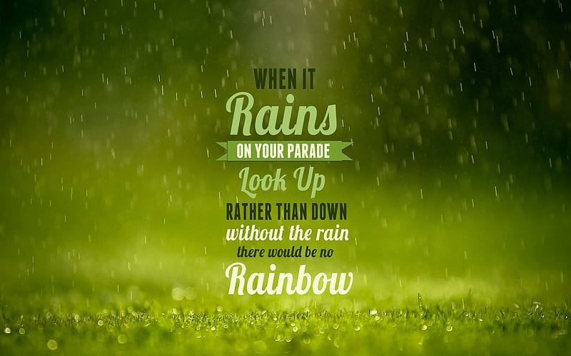 Rain Wallpaper With Quotes