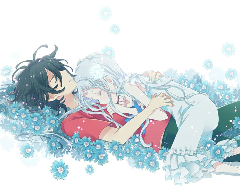 Honma & Jinta, boy, girl, anime, love, HD wallpaper