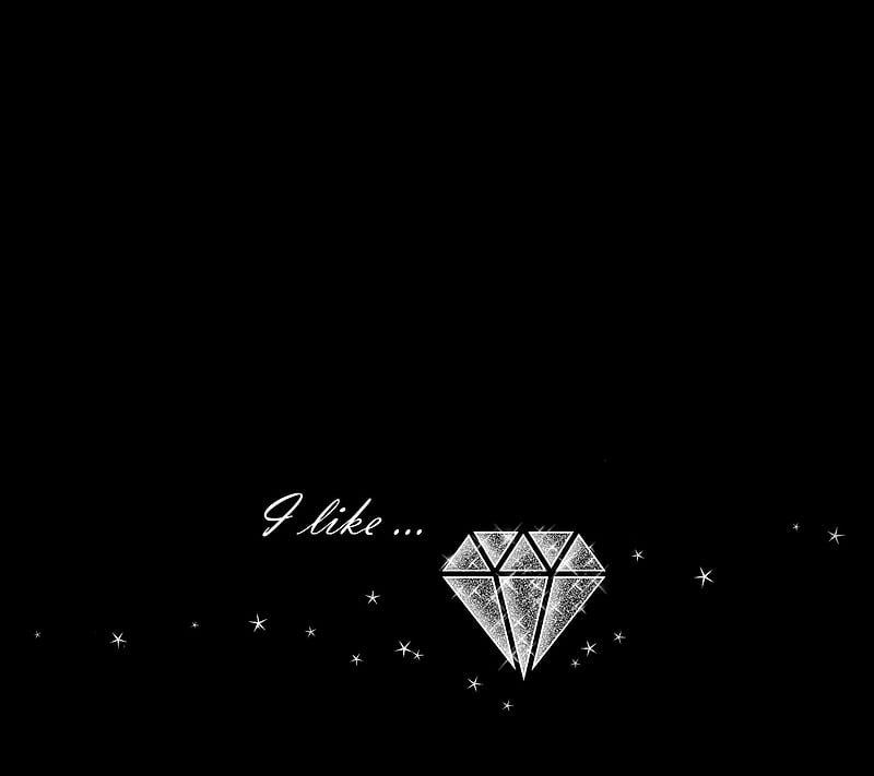 I like diamonds v3, black, diamond, shine, stars, white, HD wallpaper |  Peakpx