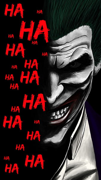 dark knight joker laughing