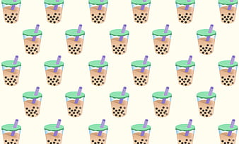 Download A Pixelated Love for Boba Tea Wallpaper  Wallpaperscom