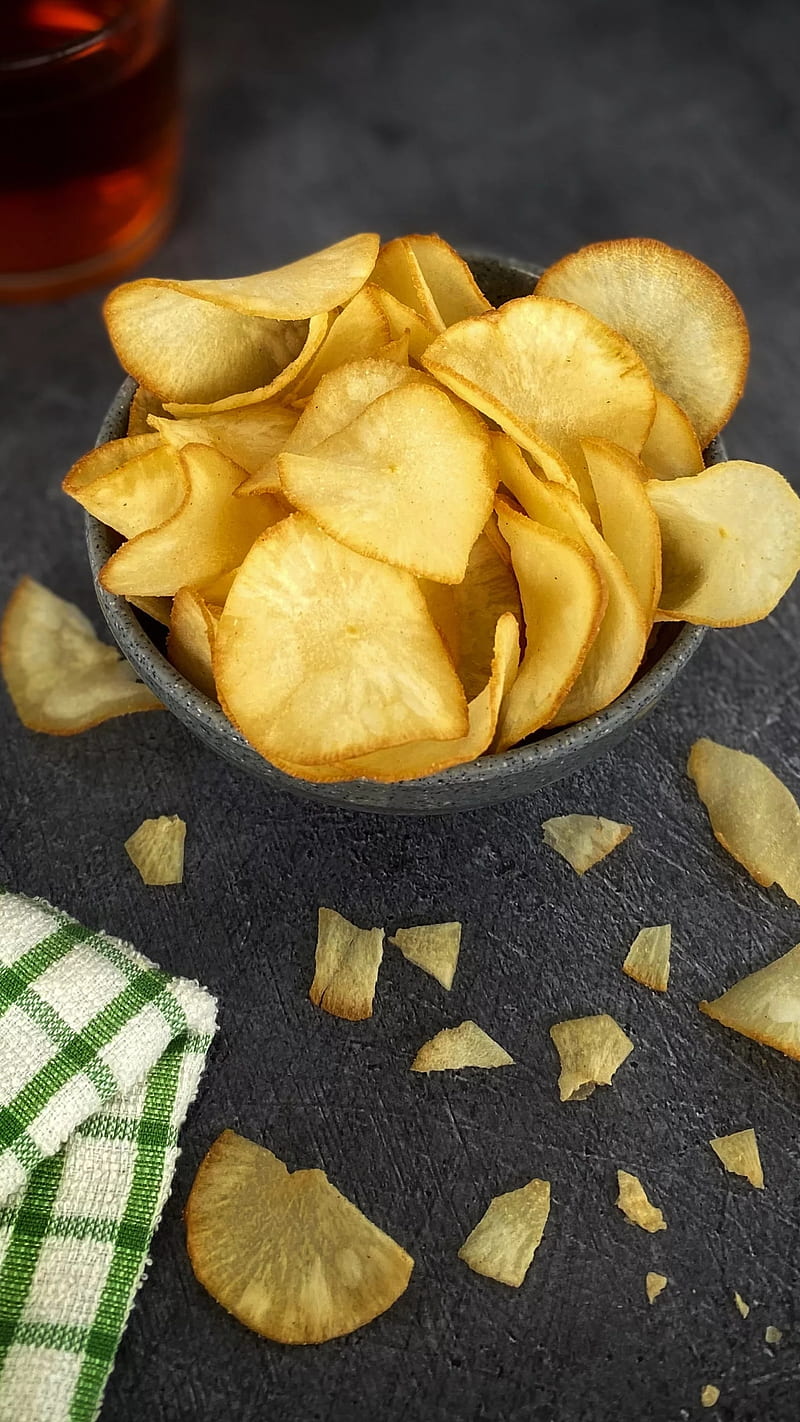 Chips, decoration, food, potato, HD phone wallpaper