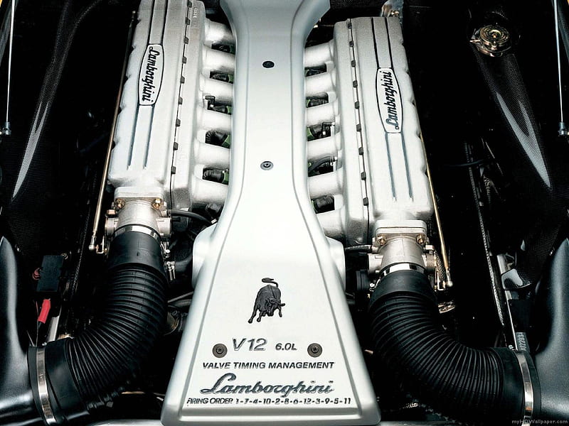 Lamborghini Engine, engine, car, lamborghini, tune, fast, HD wallpaper