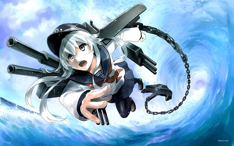 Anime 3736x2000 anime girls battleships original characters captain  thigh-highs blue eyes white hair | Anime, Anime girl, Battleship game