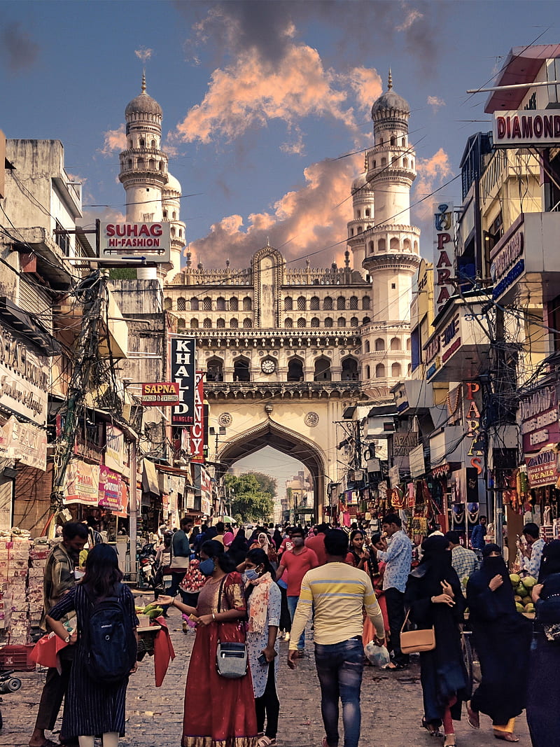 Charminar, hotel, paper, city, papers, wall, istanbul, HD phone wallpaper