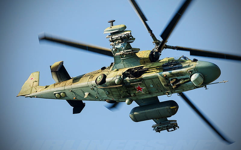 Ka-52 Alligator, Kamov Ka-52, attack helicopter, Russian Air Force, russian military helicopter, Kamov Helicopters, Russian Army, HD wallpaper