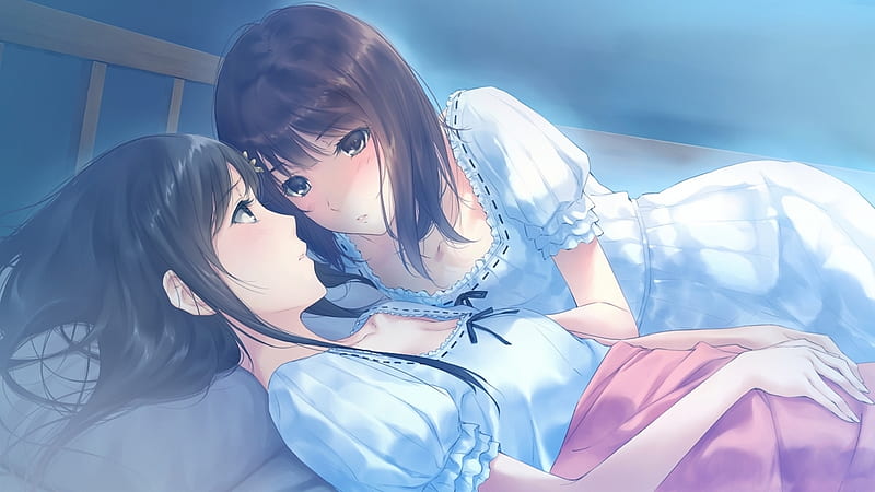 RandomBoard ಮೇಲೆ X: #wallpaper #yuri, #anime girls, #kissing, #Innocent  Grey, #Kousaka Mayuri, #Shirahane Suou  / X