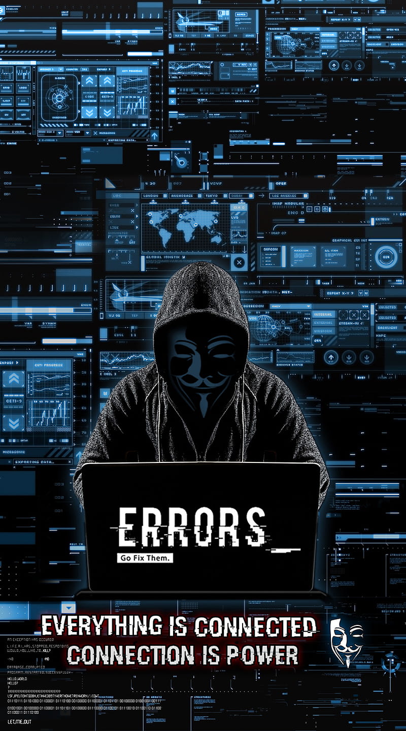 Errors Go Fix Them, black, connection, dark, error, gaming, hack, hacker, power, HD phone wallpaper