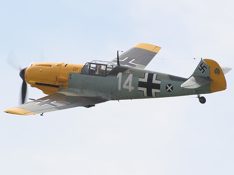 Messerschmitt BF109, guerra, german, germany, ww2, fighter, luftwaffe, me109, messerschmitt, HD wallpaper